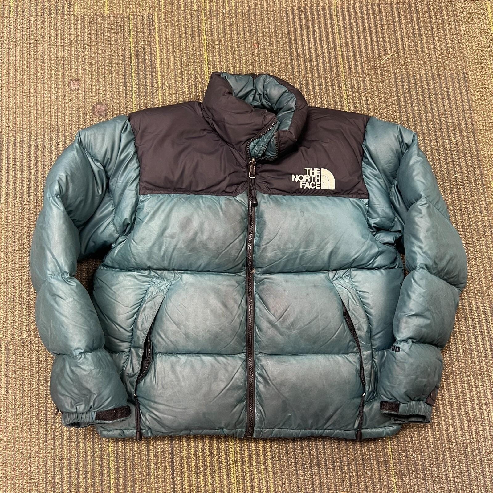 Vintage The North Face Puffer Jacket Women's Small Green 1990s